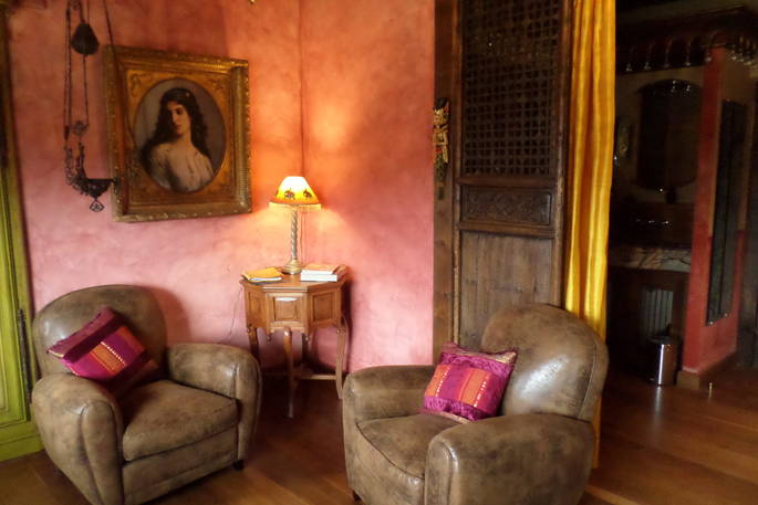 Comfortable armchairs at The Nomadic Princess, La Serve, France