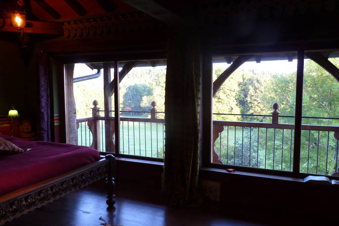 View from window at The Seven Seasons, Tower in Rhône