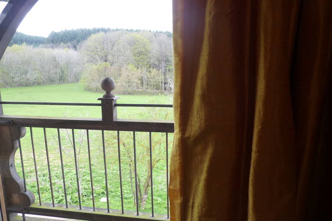 View from the balcony at La Serve, France