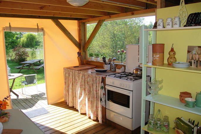 orchid lodge tent the good life in france kitchen