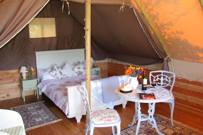 orchid lodge tent the good life in france interior