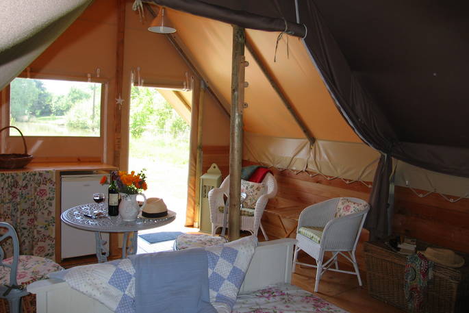 orchid lodge tent the good life in france interior