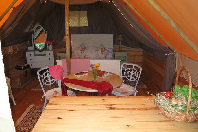 peony lodge tent the good life in france interior