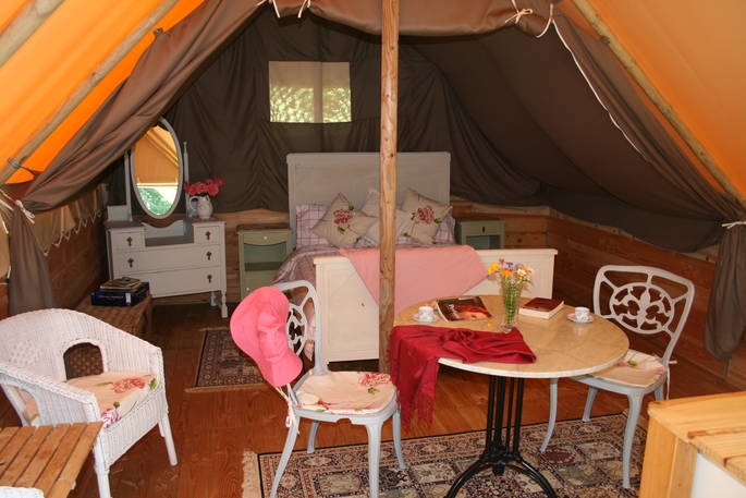 peony lodge tent the good life in france interior