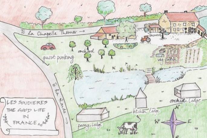 peony lodge tent the good life in france map