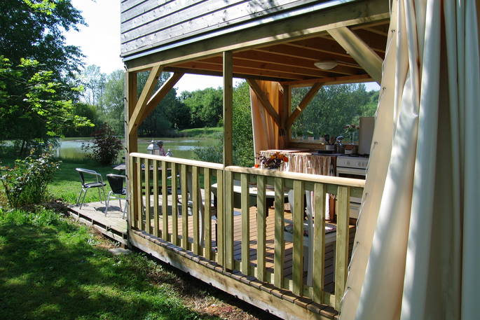 peony lodge tent the good life in france kitchen