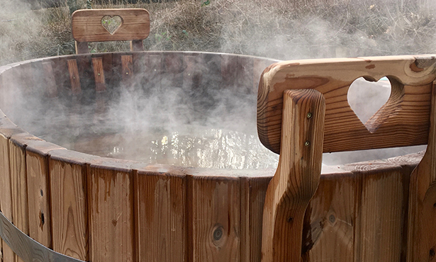 Wood-fired hot tubs