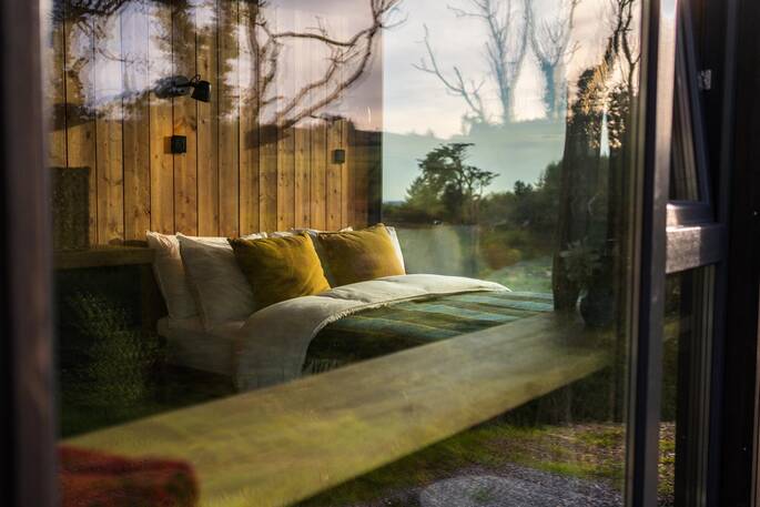 King size bed with a view