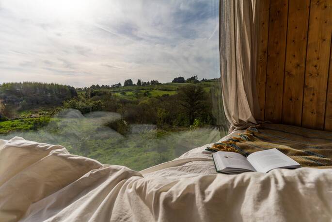 View from the bed