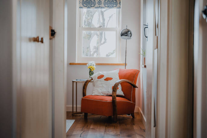 Seating in the bedrooms