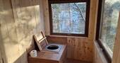 Compost loo and outdoor shower seperate to the treehouse