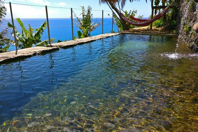natural pool sea view hammock relaxing holiday portugal