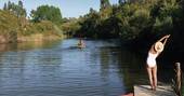 Desejo Tent river wild swimming, A Terra, Sao Teotinio, Baixo Alentejo, Portugal