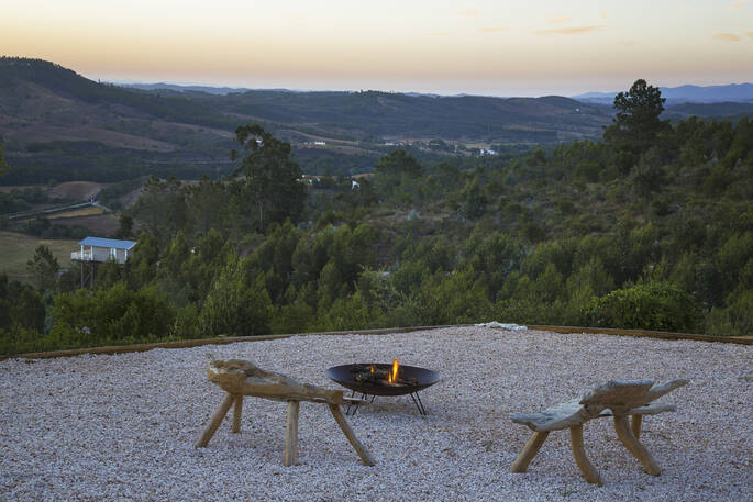 Fire pit with views bejond