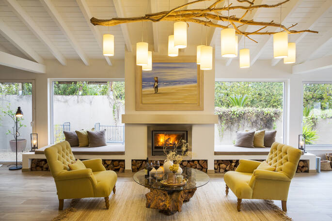 Lounge area in the main house