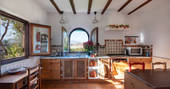 Kitchen with views at Casa Isadora, Almeria, Spain