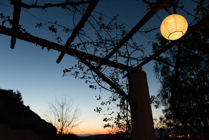 Terrace at night, Casa Isadora Cave House, Almeria, Spain