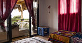 Magic on Stilts cabin double bedroom with view, Magic Ranch, El Palmar, Cádiz, Spain