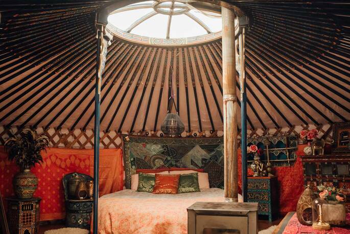 Kize-size bed inside