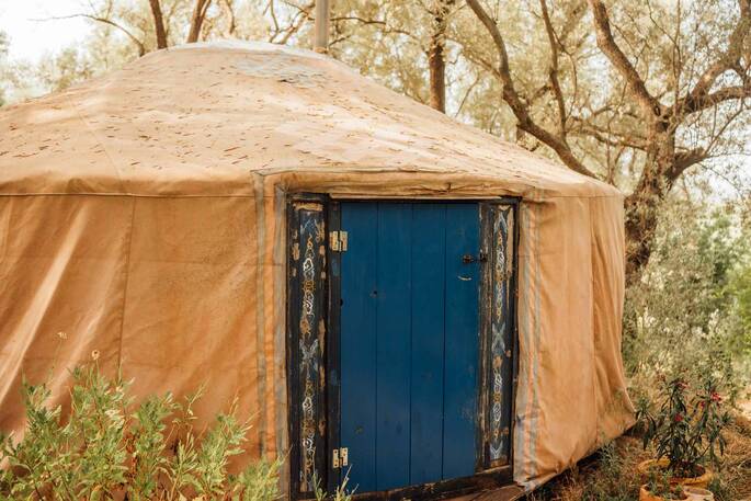 Yurt entrance