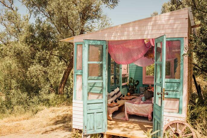 Communal dining and seating area