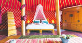 Eco Luxury Yurt Suite bed, glamping, Finca de Arrieta, Haría, Lanzarote, Spain
