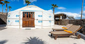 Eco Luxury Yurt Suite exterior, glamping, Finca de Arrieta, Haría, Lanzarote, Spain