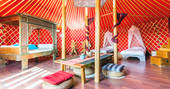 Eco Luxury Yurt Suite interior, glamping, Finca de Arrieta, Haría, Lanzarote, Spain
