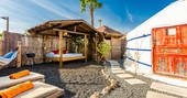 Eco Palm Yurt - exterior, glamping, Finca de Arrieta, Haría, Lanzarote, Spain