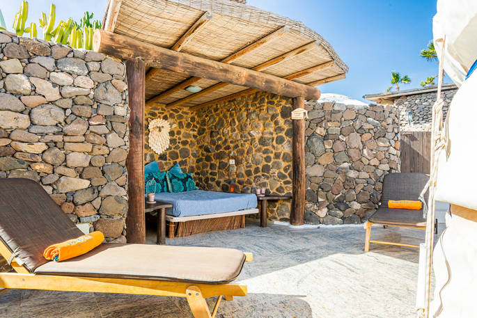 Eco Twin Yurt - exterior, glamping, Finca de Arrieta, Haría, Lanzarote, Spain