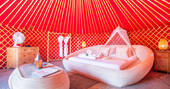 Eco Twin Yurt - interior, glamping, Finca de Arrieta, Haría, Lanzarote, Spain