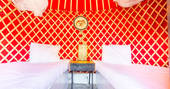 Eco Twin Yurt twin beds, glamping, Finca de Arrieta, Haría, Lanzarote, Spain