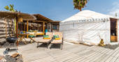 Eco Yurt - exterior, glamping, Finca de Arrieta, Haría, Lanzarote, Spain