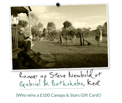 Runner up Steve Newbold at Gabriel & Bathsheba, Kent